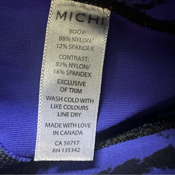 Michi Carbon38 Womens Medusa Crop Leggings Blue Python Snake Print XS Mesh Pant - Picture 7 of 10